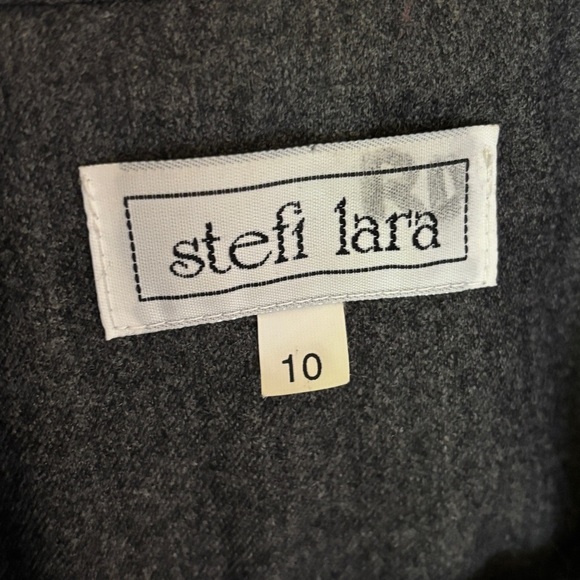 Vintage 100% wool grey heathered blazer jacket SZ 10 large - Picture 8 of 12